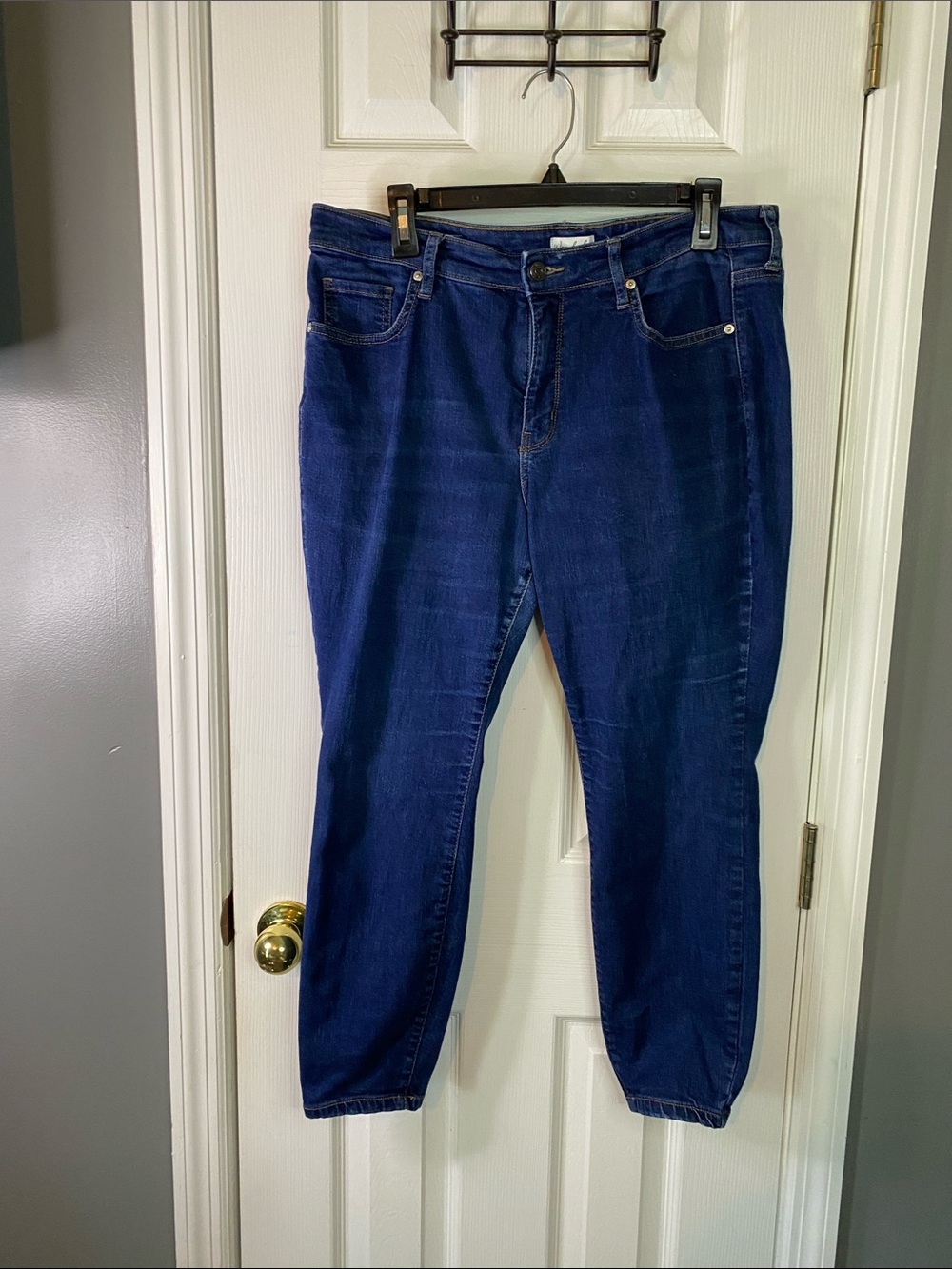 Wonderly Dark Blue Boyfriend Jeans Size 16 P.